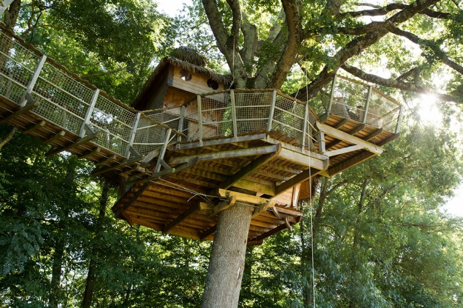 Cabanes dans les arbres en Aquitaine dans les Landes